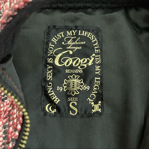 COOGI Faux Snake Skin Jacket Sweater Sleeve NWT size Small - Picture 8 of 16